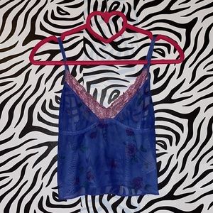 Mesh flower tank 🌸